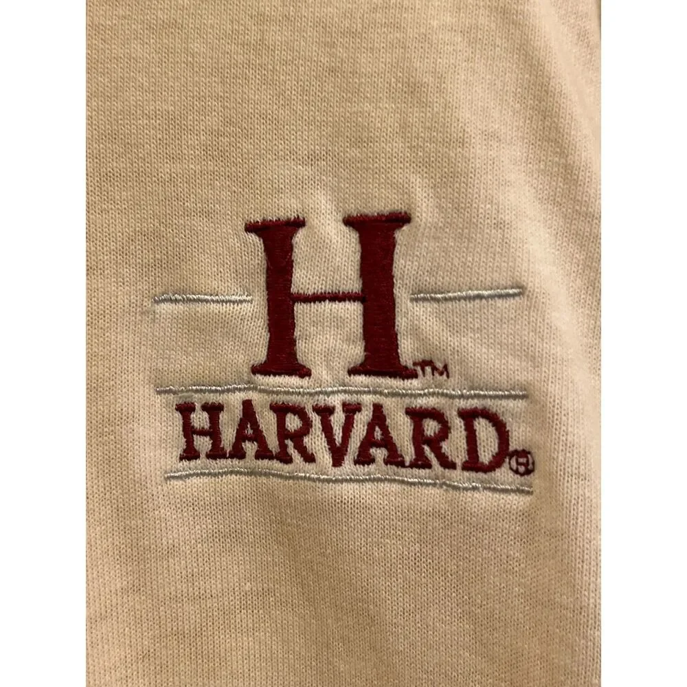 Vintage Harvard Champion Cream Y2K Crewcut T Shirt Tee Top  Mens Size XL - Picture 4 of 13